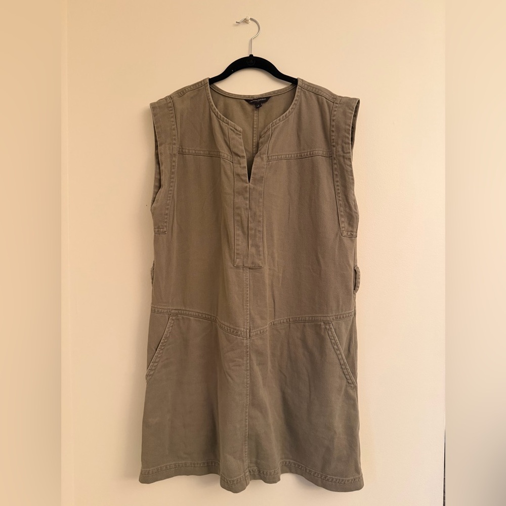 Banana Republic olive green dress